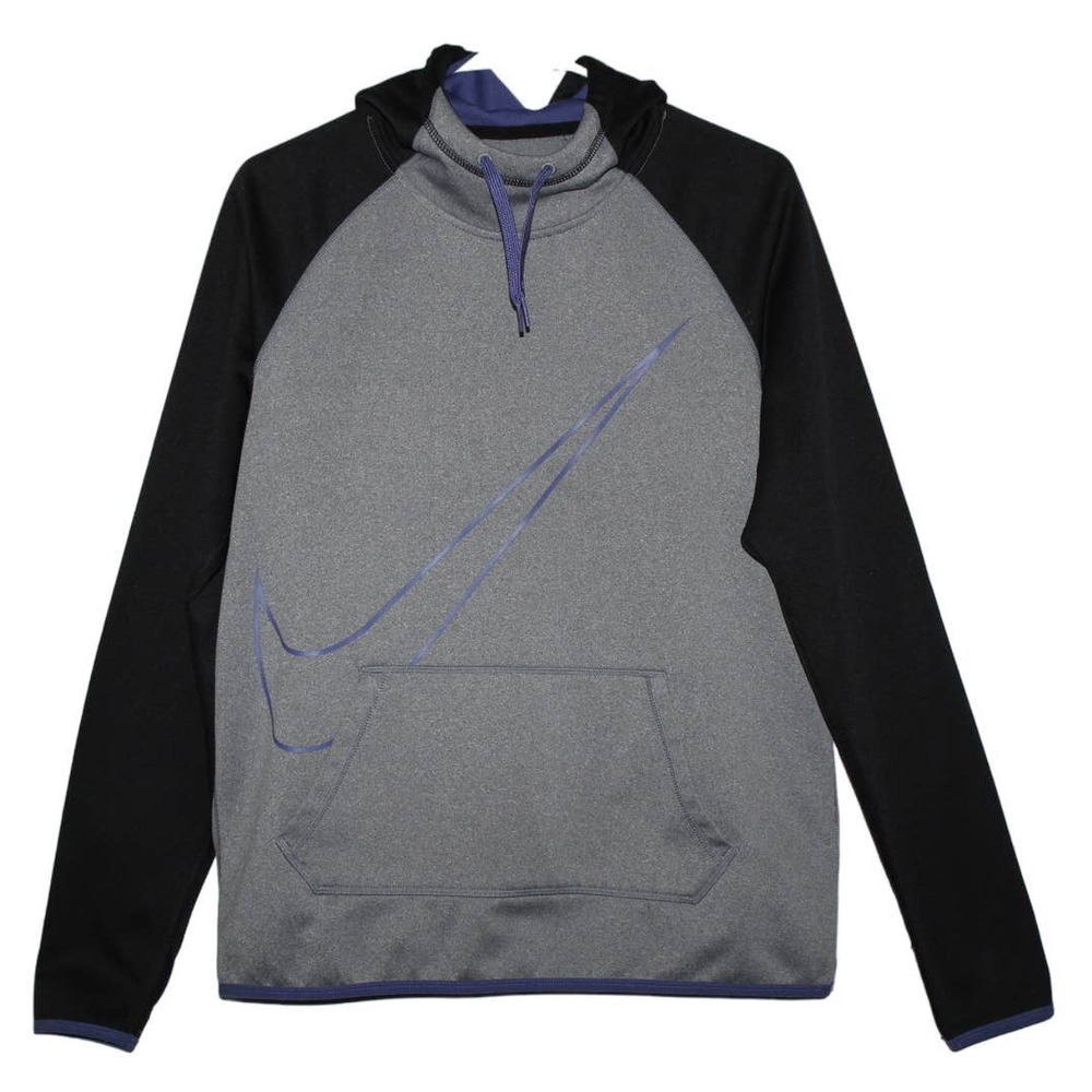 Nike Dri-Fit Therma Fit Training Hoodie Pullover 803451 Black Gray Purple Size M